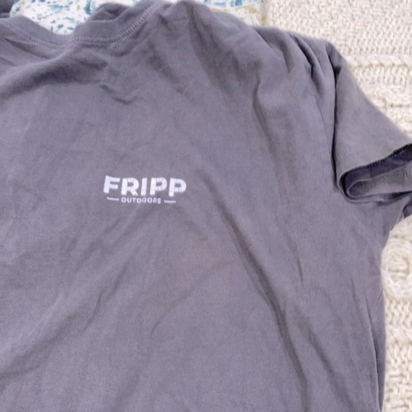 FRIPP outdoors grey graphic T-shirt size XLarge cotton fabric - Picture 5 of 6